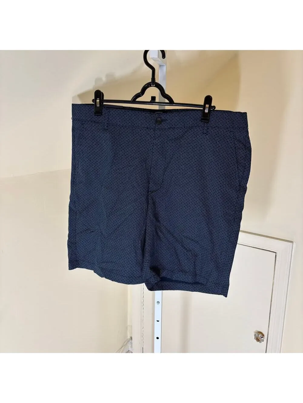 Ben Sherman The Original NWT Men's Regular Blue Golf Diamond Print Shorts 38W